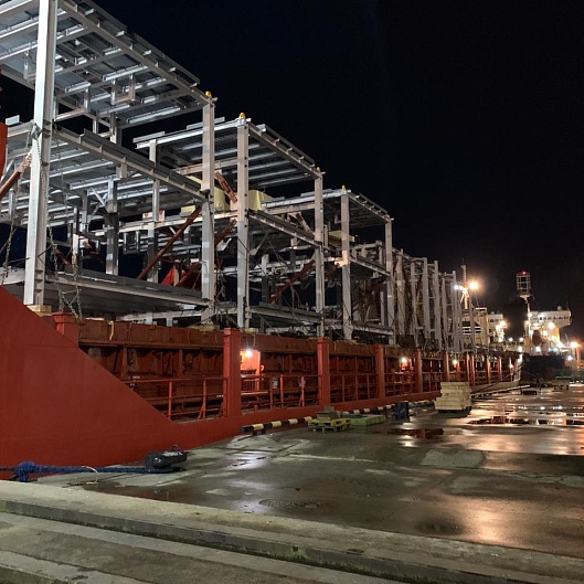 Second shipment of steel structures for the Arctic LNG 2 project