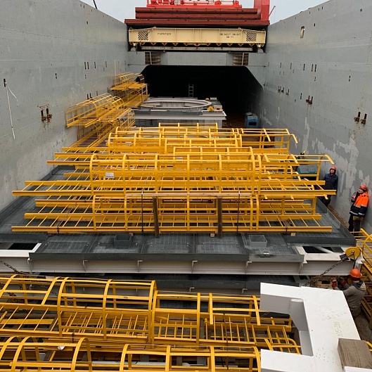 Second shipment of steel structures for the Arctic LNG 2 project
