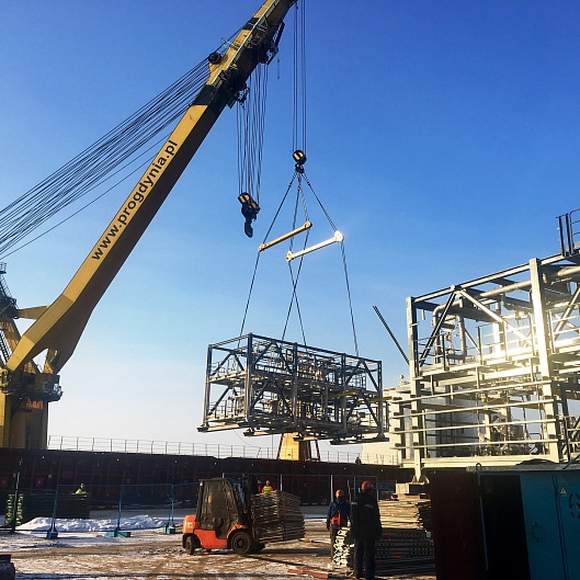 Изготовление модулей блока комплексной очистки природного газа, изготовление трубопроводов для завода СПГ Высоцк